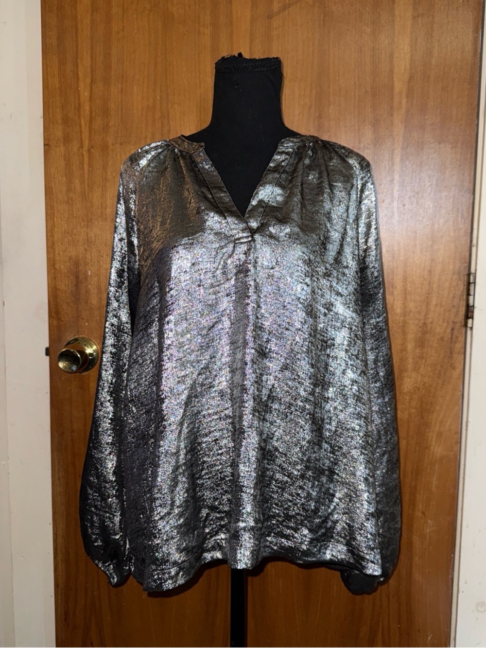 Silver blouse